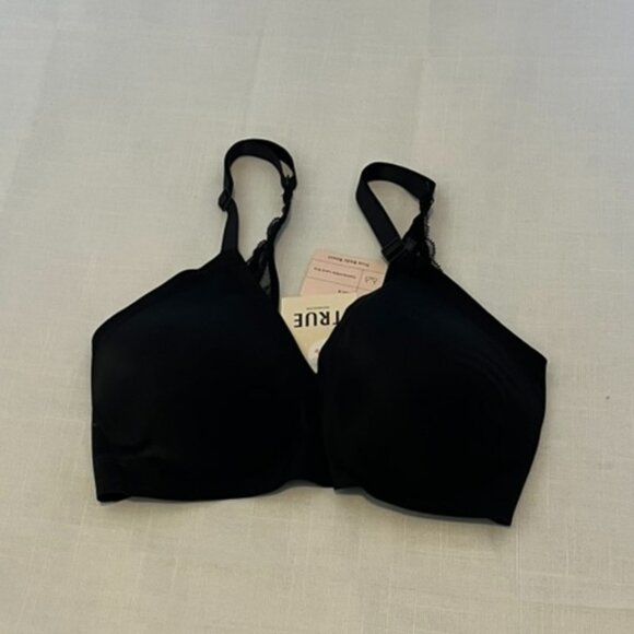 NWT True & Co True Body Boost Convertible Lace Bra in Black Size Large - Picture 7 of 11